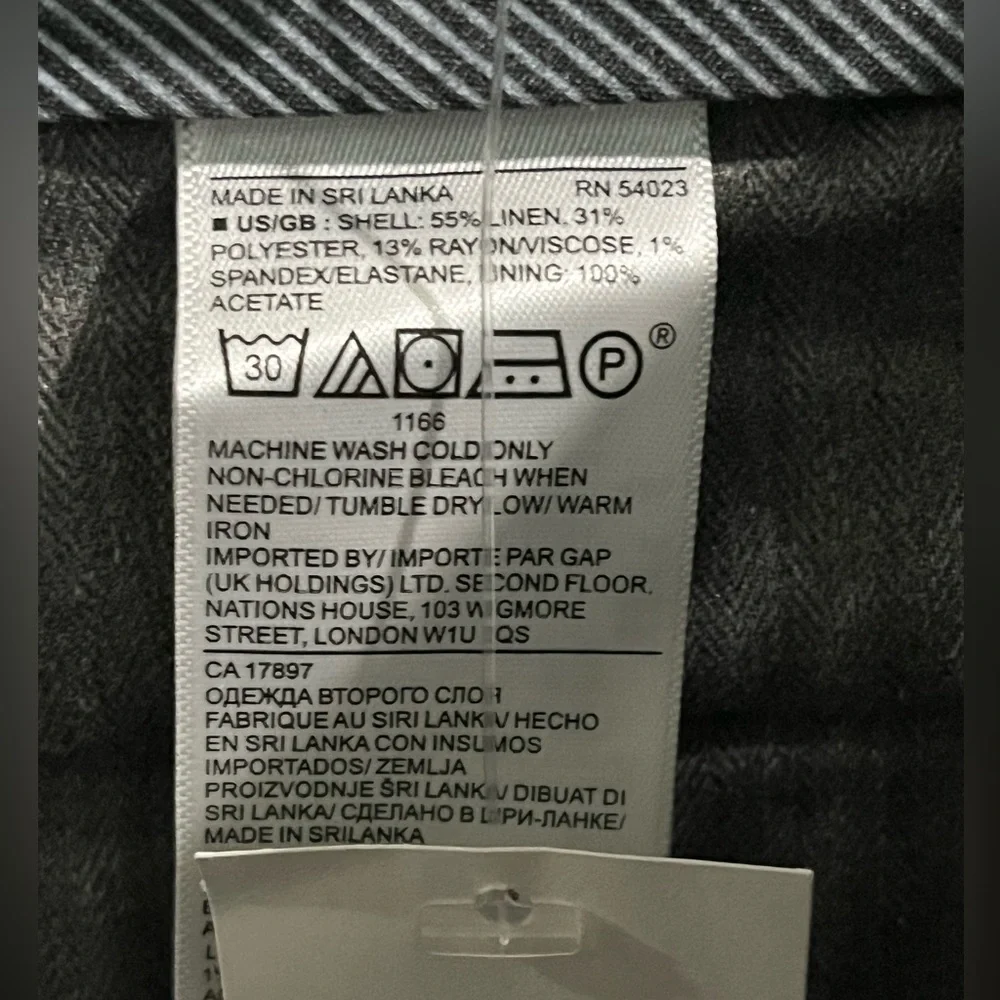 Banana Republic Performance Linen Dress Pants, size 32 X 34, new!